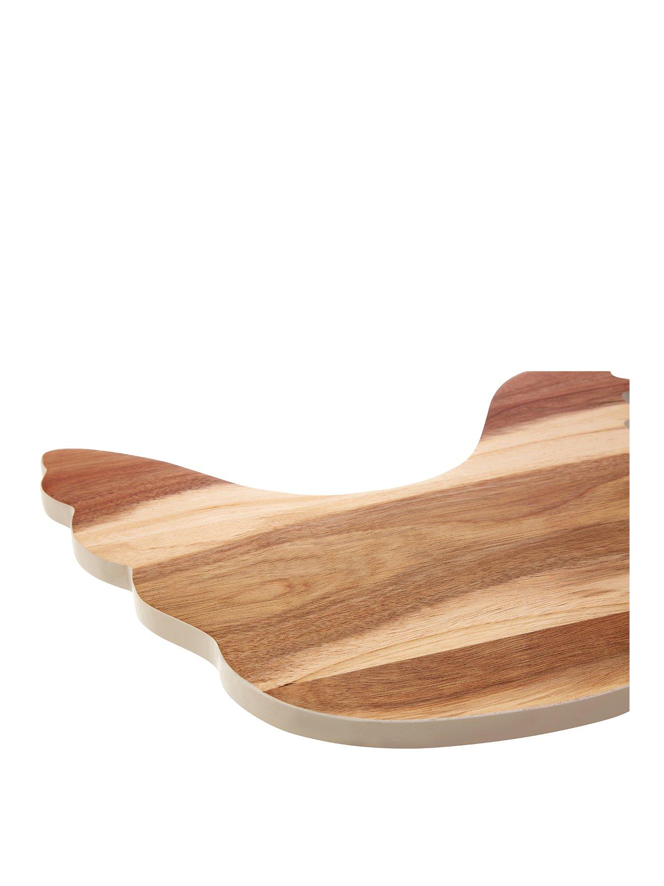 Hen Wood Chopping Board, Sturdy Chopping Board in Hen Design, Chopping Boards for Kitchen, Domestic Use