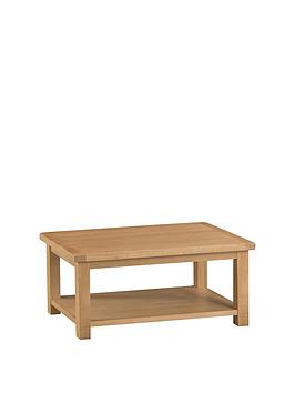 Product photograph of K-interiors Alana Part Assembled Solid Wood Coffee Table from very.co.uk