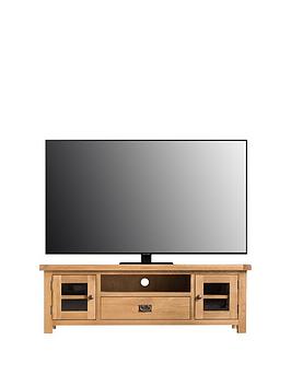 Product photograph of K-interiors Alana Ready Assembled Solid Wood Large Tv Unit - Fits Up To 70 Inch Tv from very.co.uk