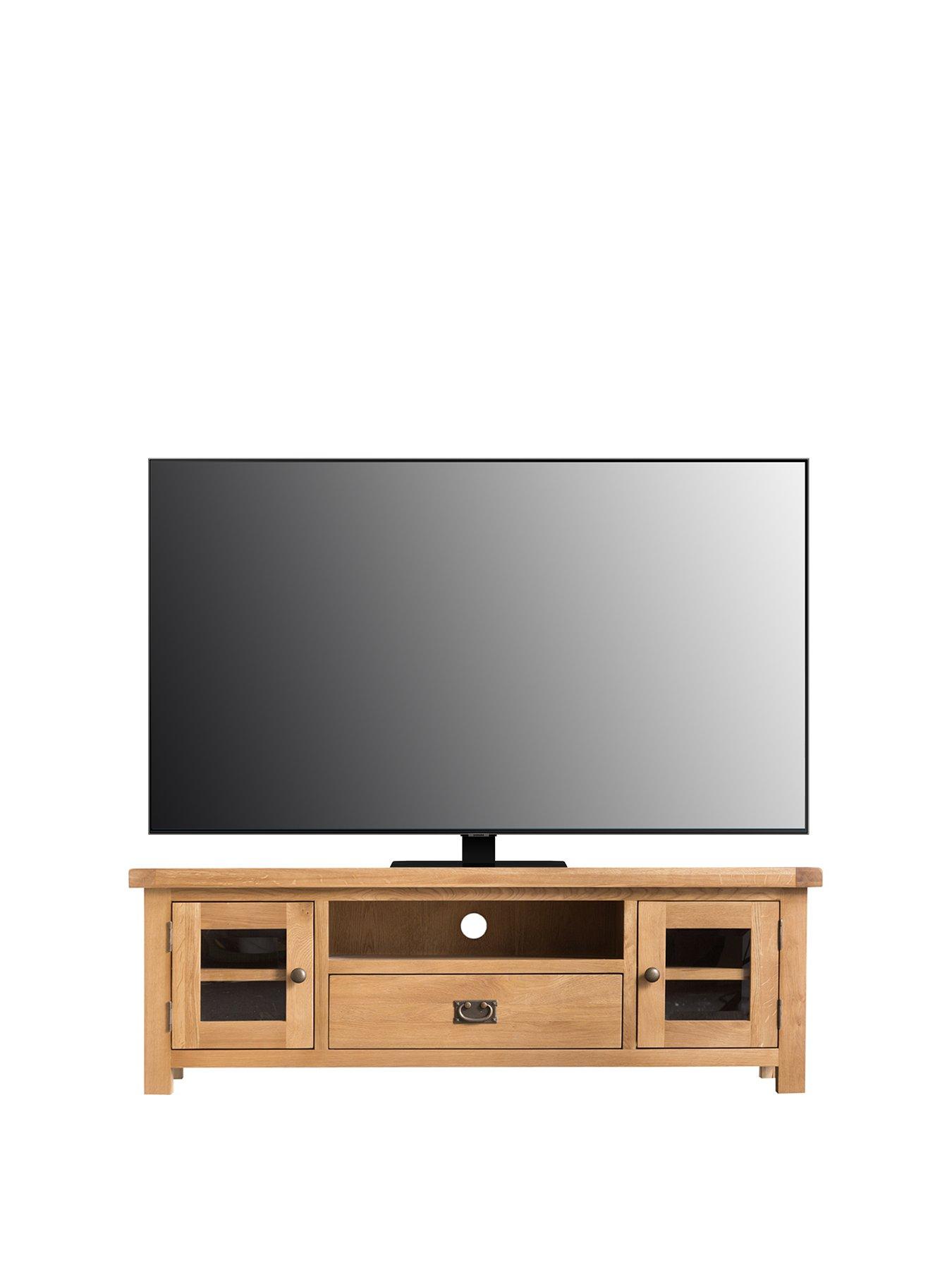 Solid wood tv on sale console 70 inch