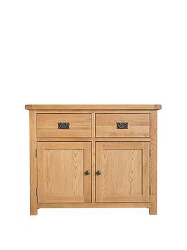 Product photograph of K-interiors Alana Ready Assembled Solid Wood 2 Door 2 Drawer Sideboard from very.co.uk