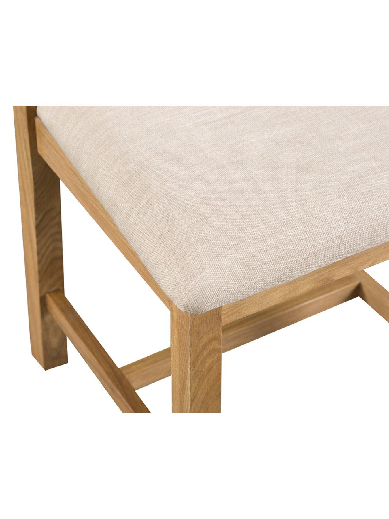 K Interiors Alana 125 175 Cm Extending Dining Table 4 Fabric Chairs Very Co Uk