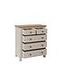  image of k-interiors-fontana-ready-assembled-solid-wood-2nbsp-3-drawer-chest