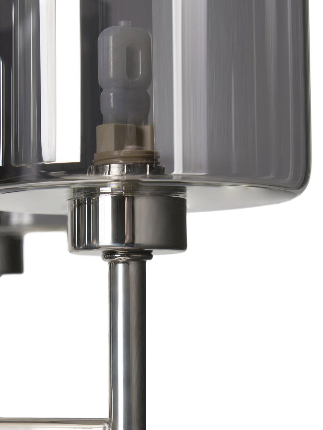 Image 6 of 7 of The Very Collection Blair 5 Light Smoked Glass Ceiling Light