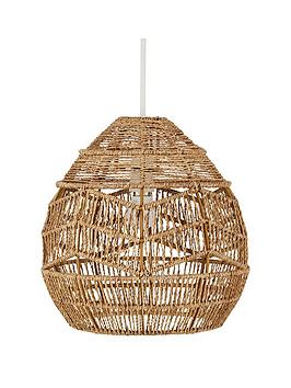 Product photograph of Very Home Wilder Jute Pendant Shade from very.co.uk