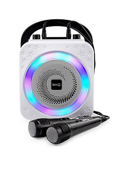 Rockjam The Rockjam Rechargeable Party Karaoke Machine With Bluetooth, 10W Speaker And 2 Microphones