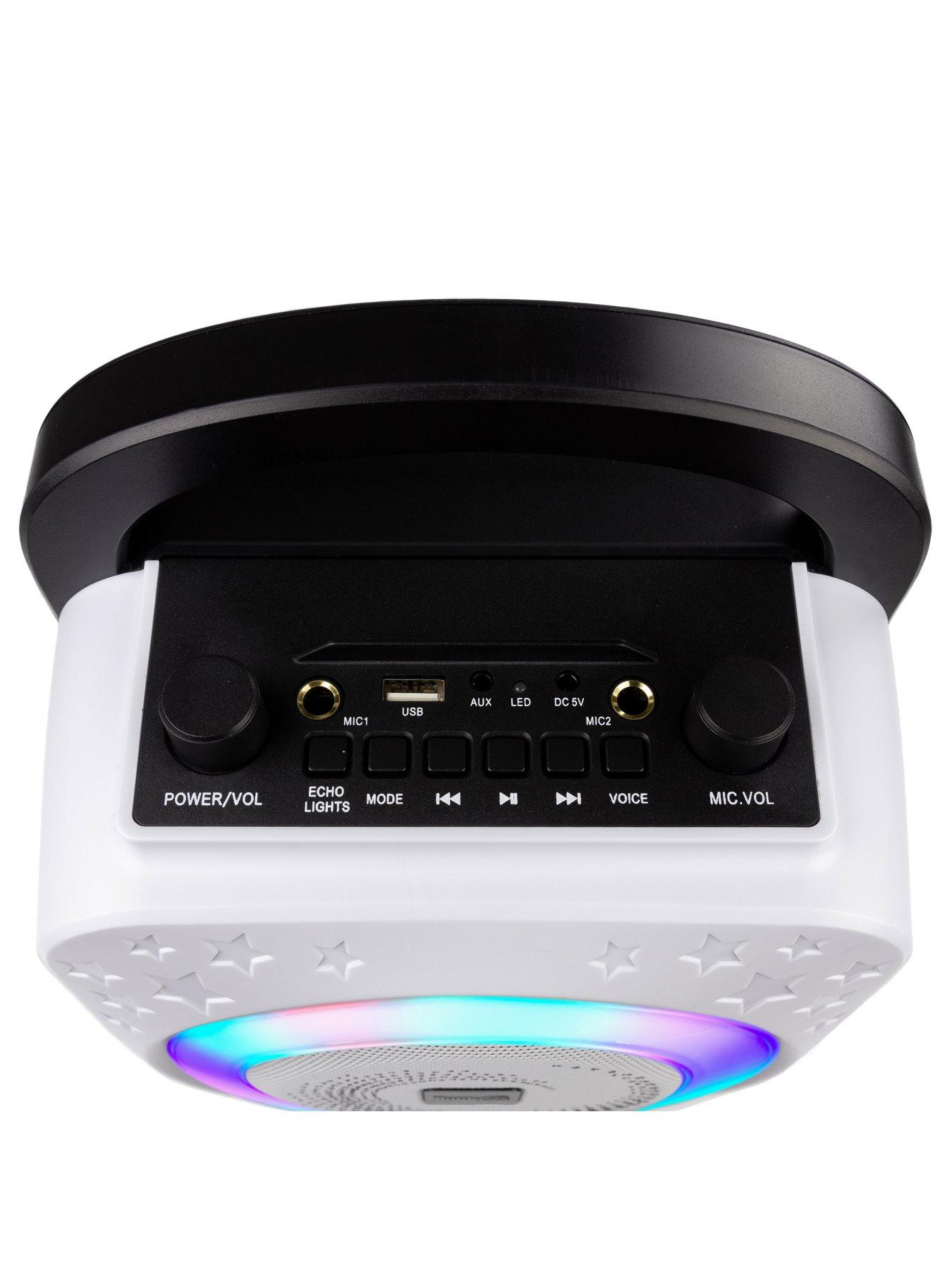 RockJam The RockJam Rechargeable Party Karaoke Machine with Bluetooth, 10W Speaker and 2