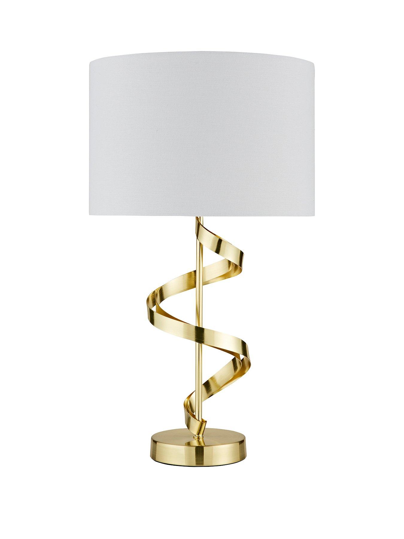 Product photograph of Ellis Ribbon Table Lamp from very.co.uk