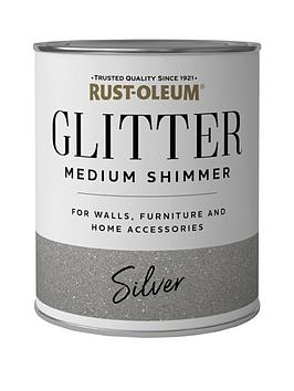 Product photograph of Rust-oleum Medium Shimmer Glitter Silver 750ml from very.co.uk