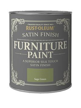 Product photograph of Rust-oleum Satin Finish 750 Ml Furniture Paint Ndash Sage Green from very.co.uk