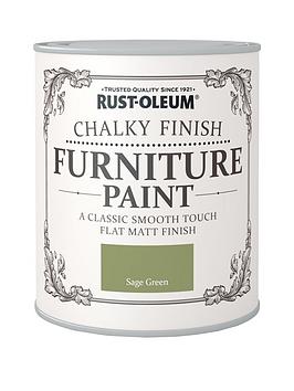 Product photograph of Rust-oleum Chalky Finish 750 Ml Furniture Paint Ndash Sage Green from very.co.uk