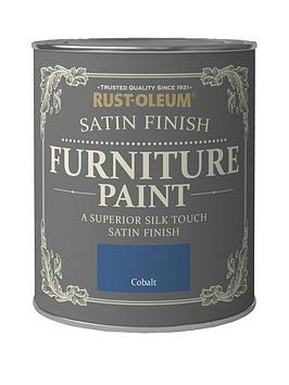 Product photograph of Rust-oleum Satin Finish 750 Ml Furniture Paint Ndash Cobalt from very.co.uk
