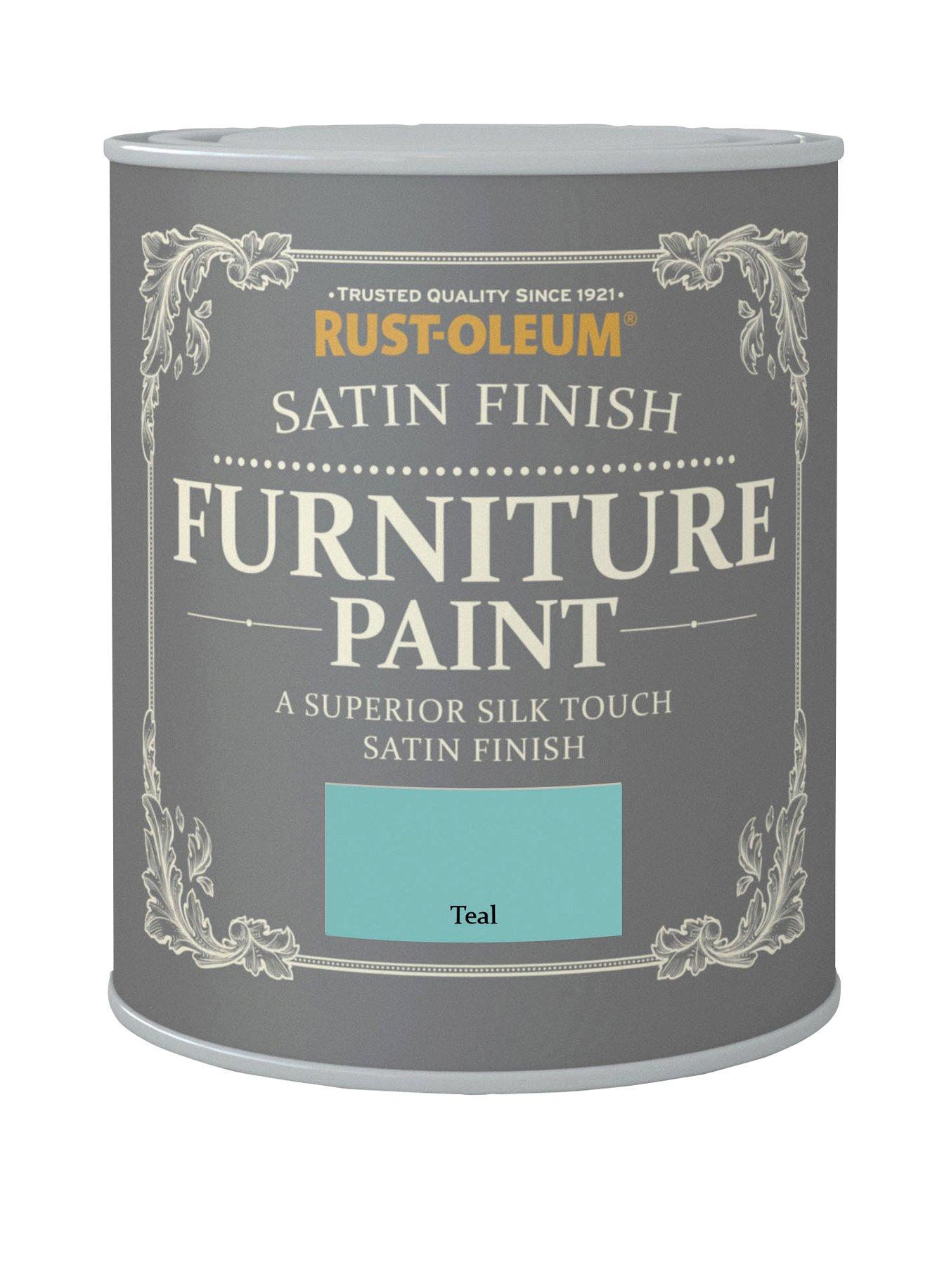Image 1 of 4 of Rust-Oleum Satin Finish 750 ml Furniture Paint &ndash; Teal