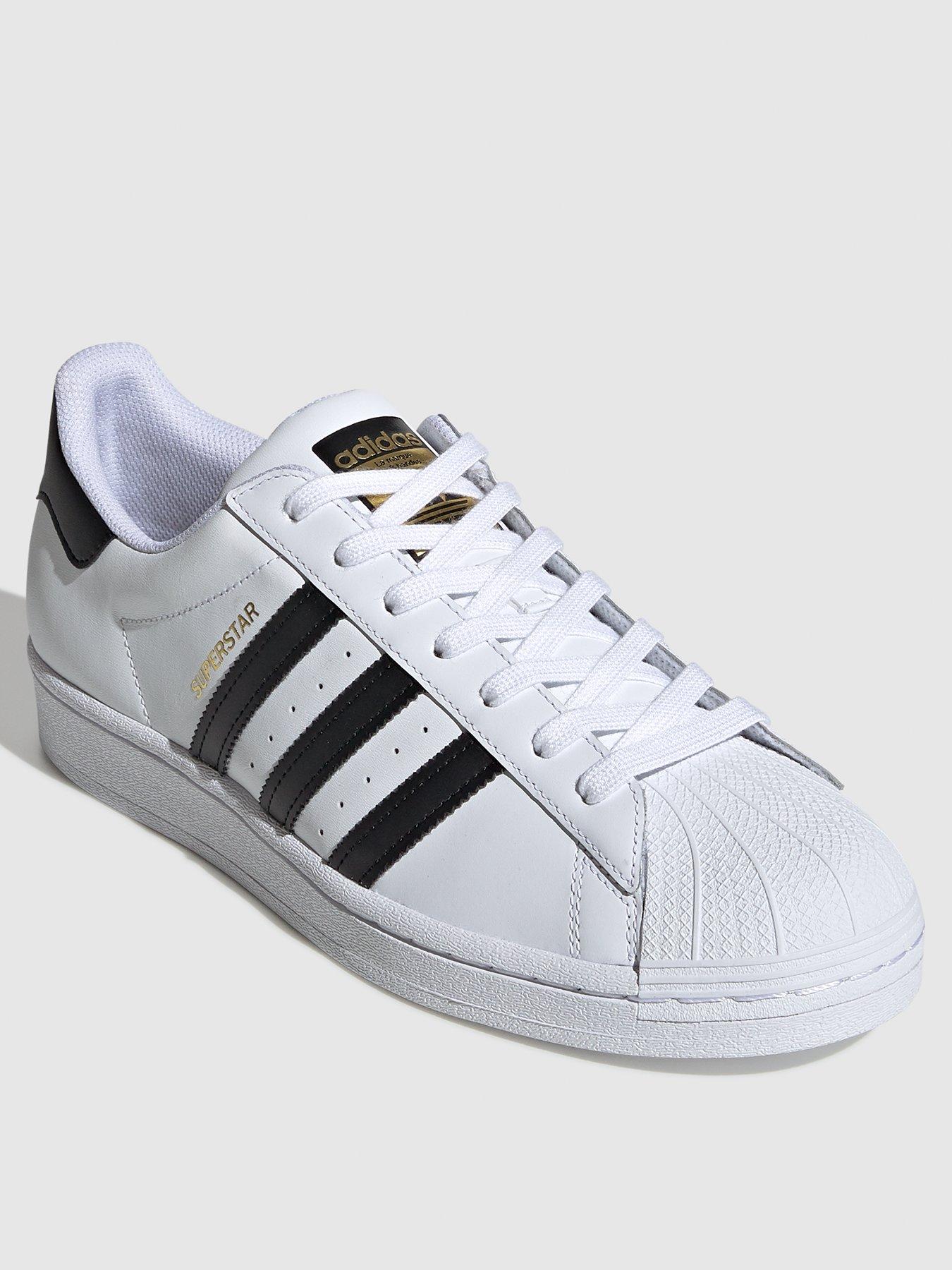 Adidas Superstar Shell Toe Size 7 Shoes White Black Gold, Skate