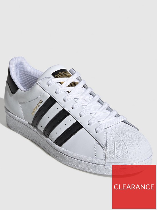 front image of adidas-originals-superstar-trainers-whiteblack
