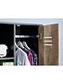  image of lloyd-pascal-quinn-1-door-wardrobe-with-side-shelves