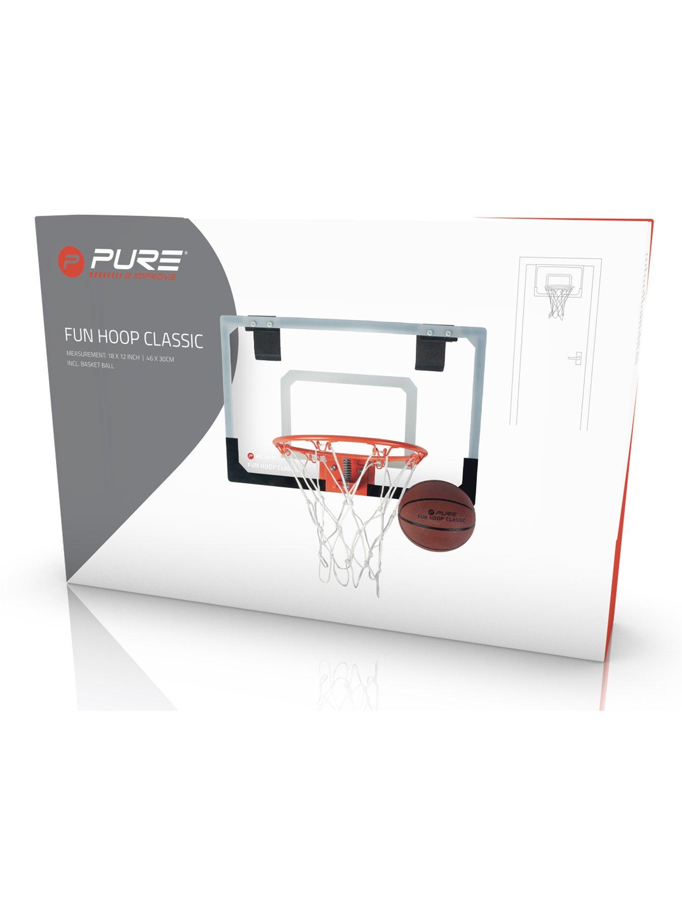 Image 3 of 6 of Pure2Improve The Fun Hoop Classic with Basketball and&nbsp;Backboard (46x30cm -&nbsp;Hoop: 23cm)