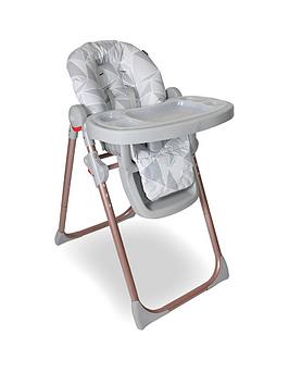 Product photograph of My Babiie Mbhc8 Billie Faiers Rose Gold Grey Premium Highchair from very.co.uk
