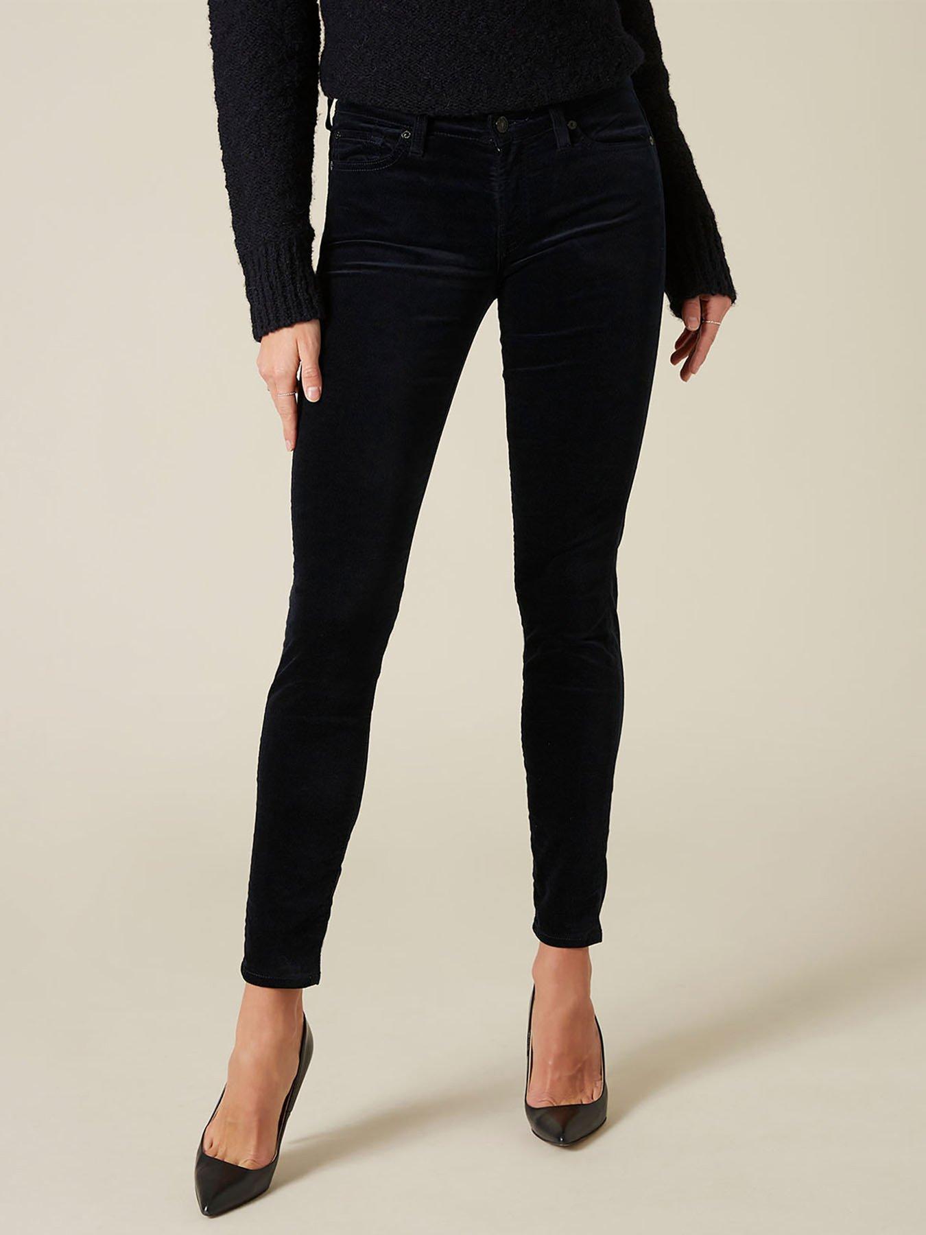 navy velvet jeans uk