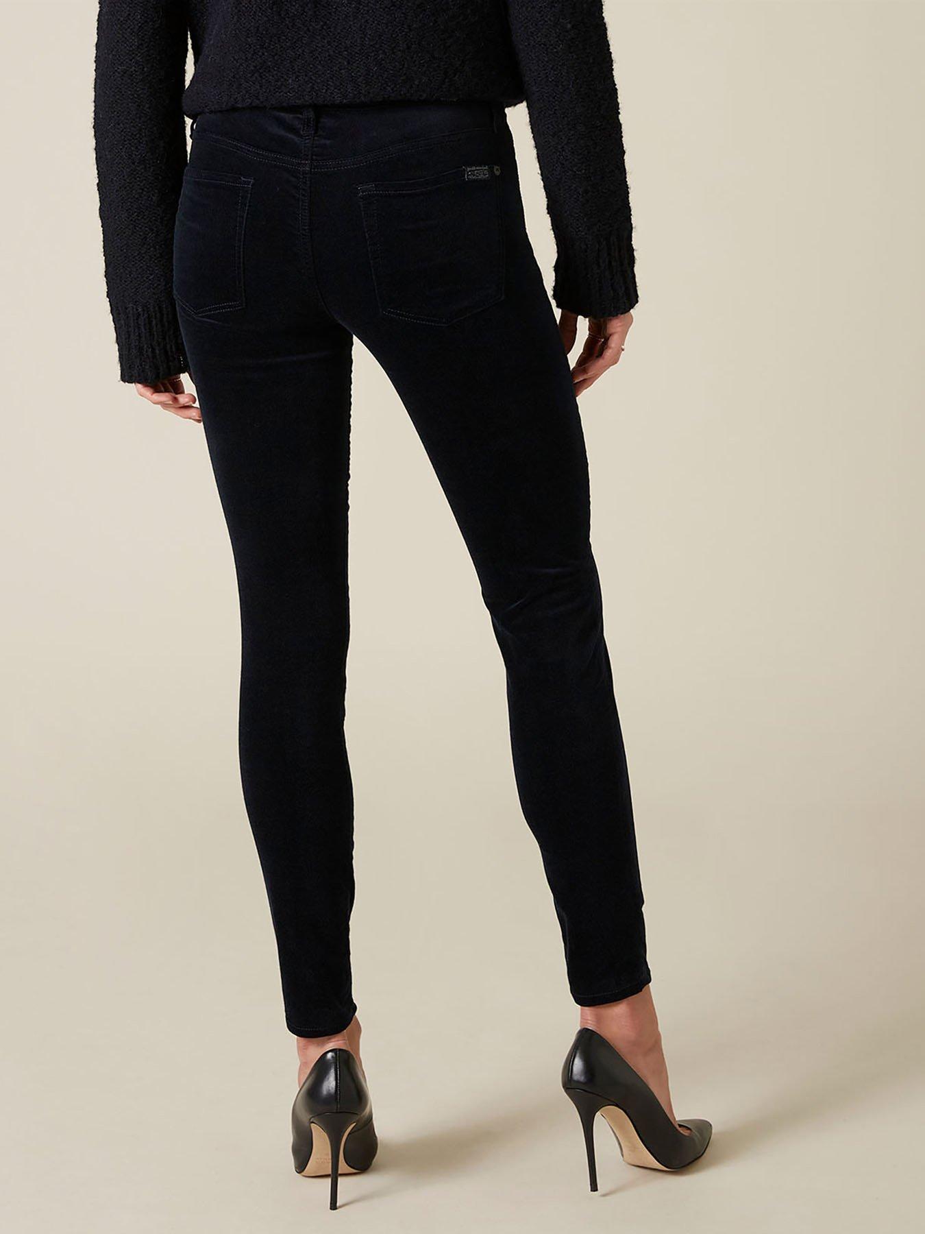 navy velvet jeans uk