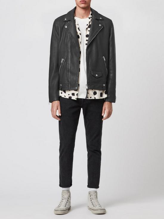 stillFront image of allsaints-milo-leather-jacket-black