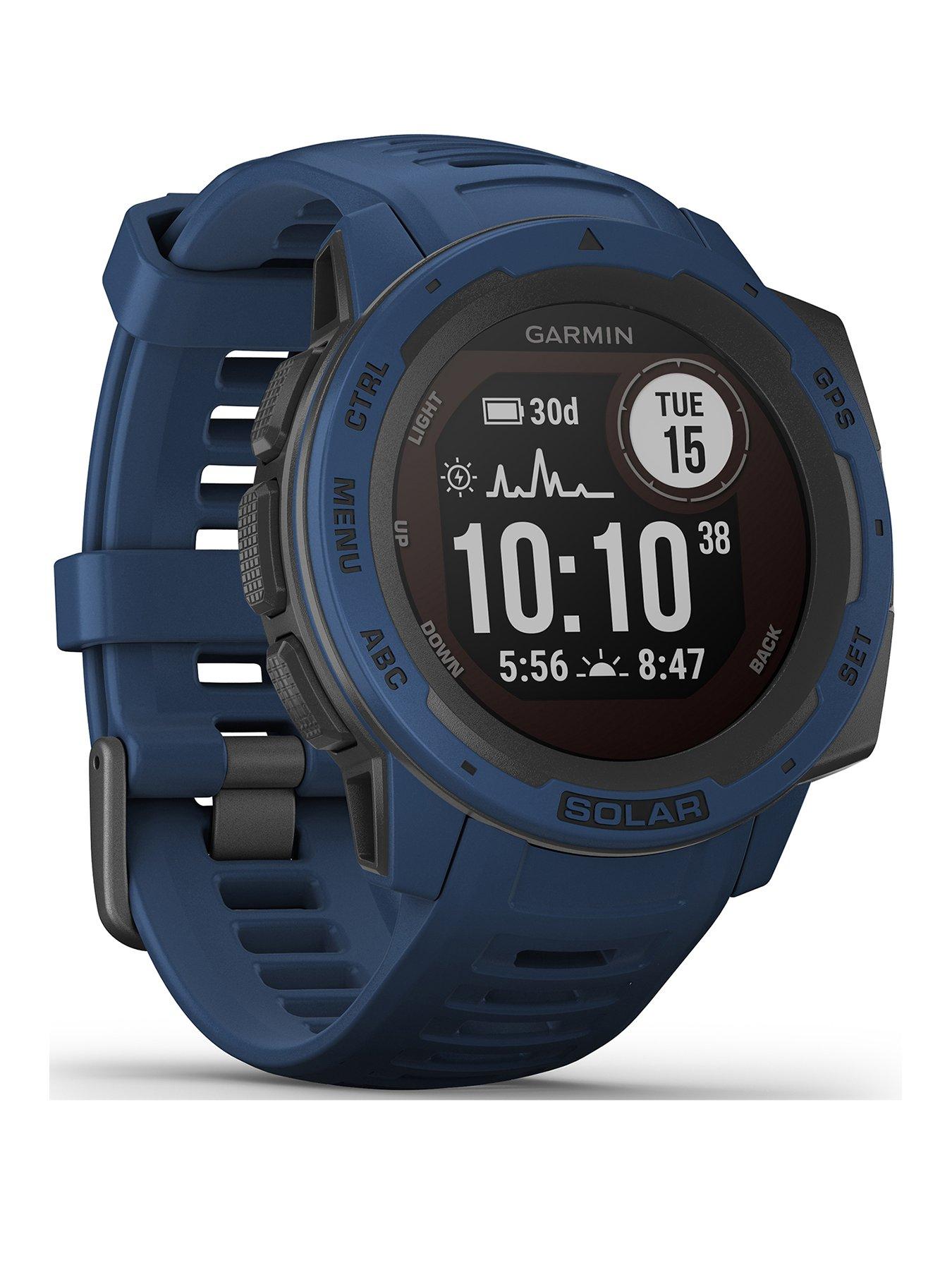 garmin instinct solar tidal blue