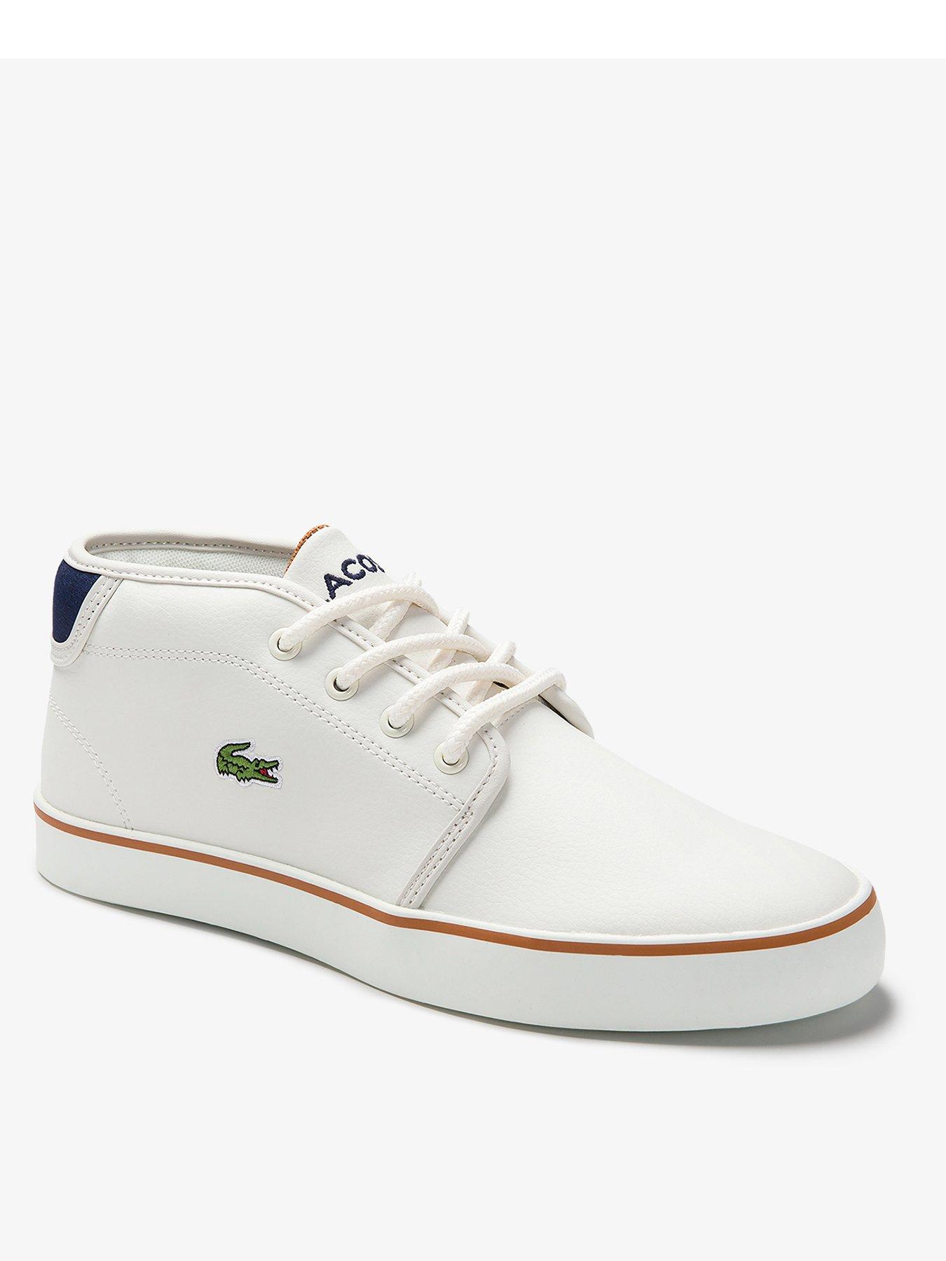 white lacoste boots