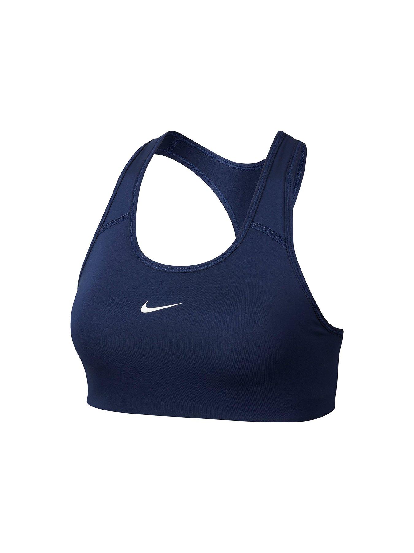 navy blue sports bra nike