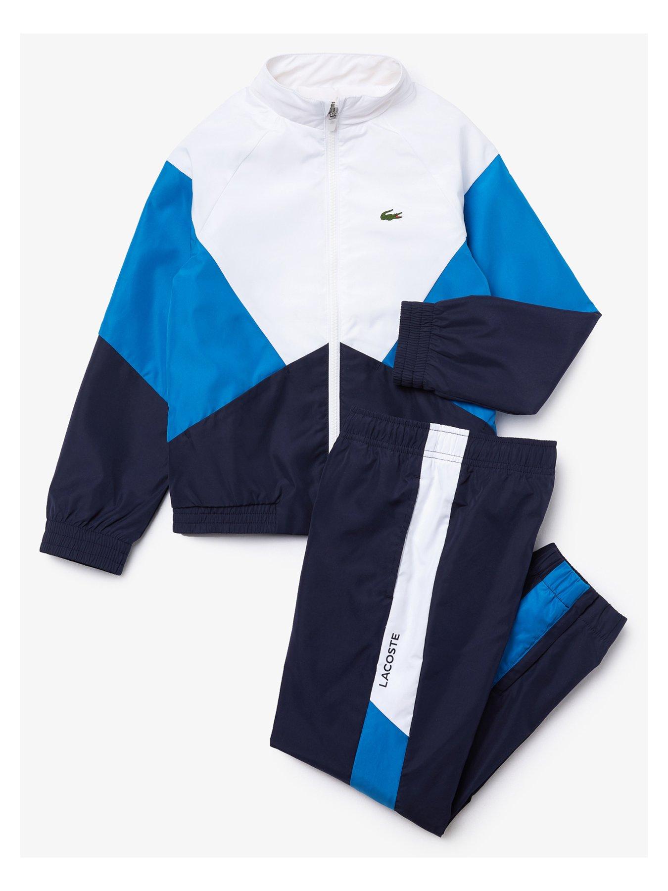 blue lacoste tracksuit