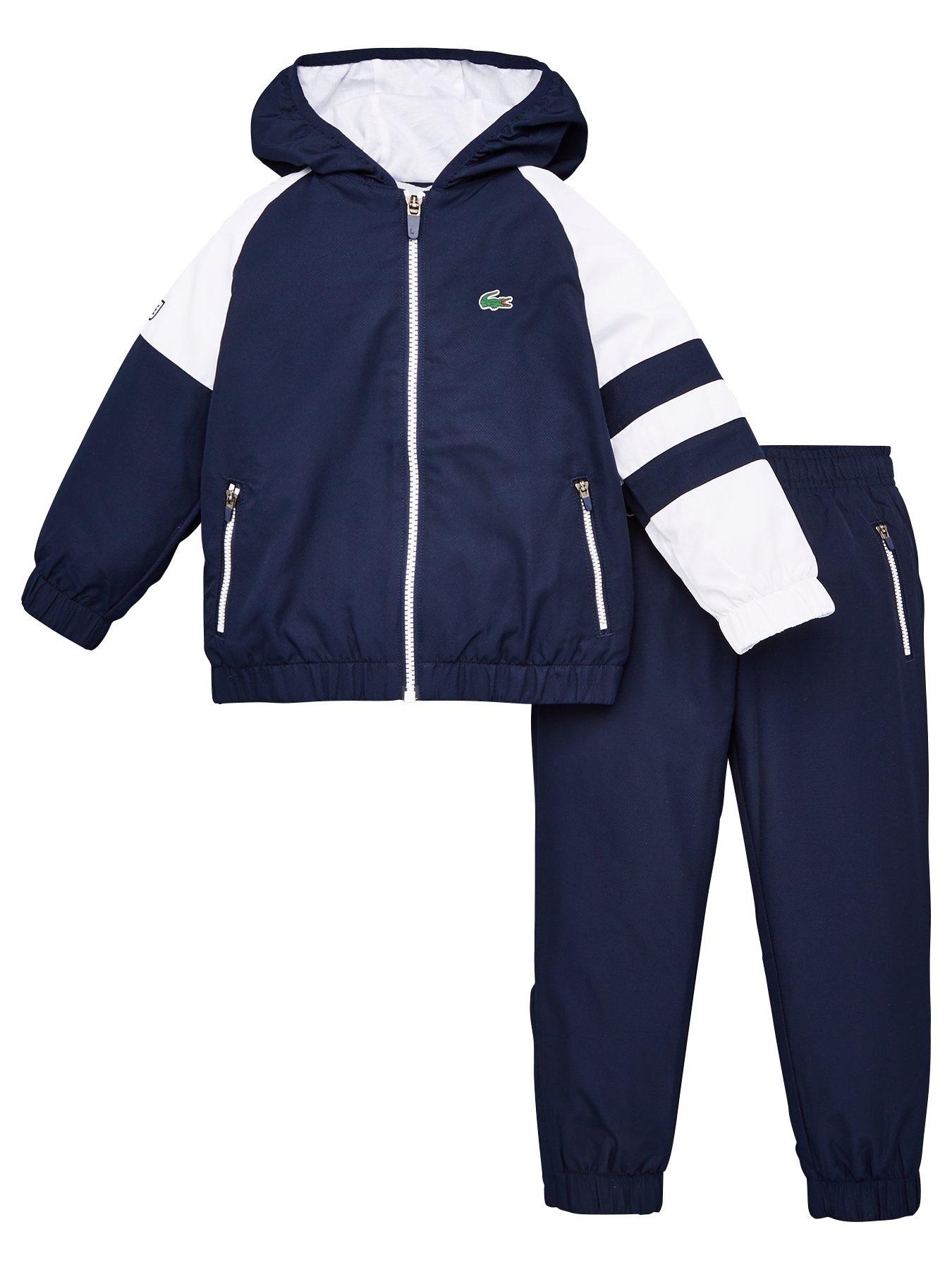 lacoste tracksuit navy
