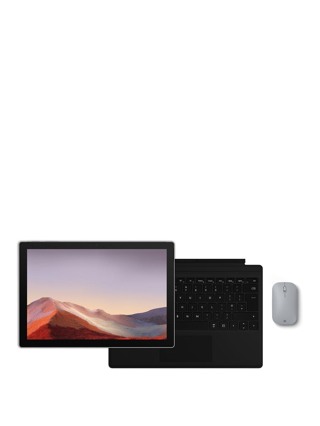 Microsoft Surface Pro 7 Laptop 12 3 Inch Intel Core I3 4gb Ram 128gb Ssd Keyboard And Wireless Mouse Included Optional Microsoft 365 Family Platinum Very Co Uk