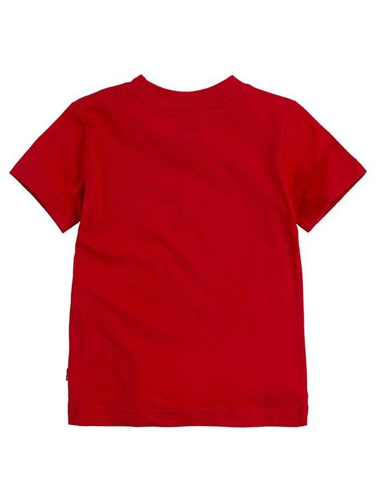 back image of levis-boys-short-sleeve-batwing-t-shirt-red