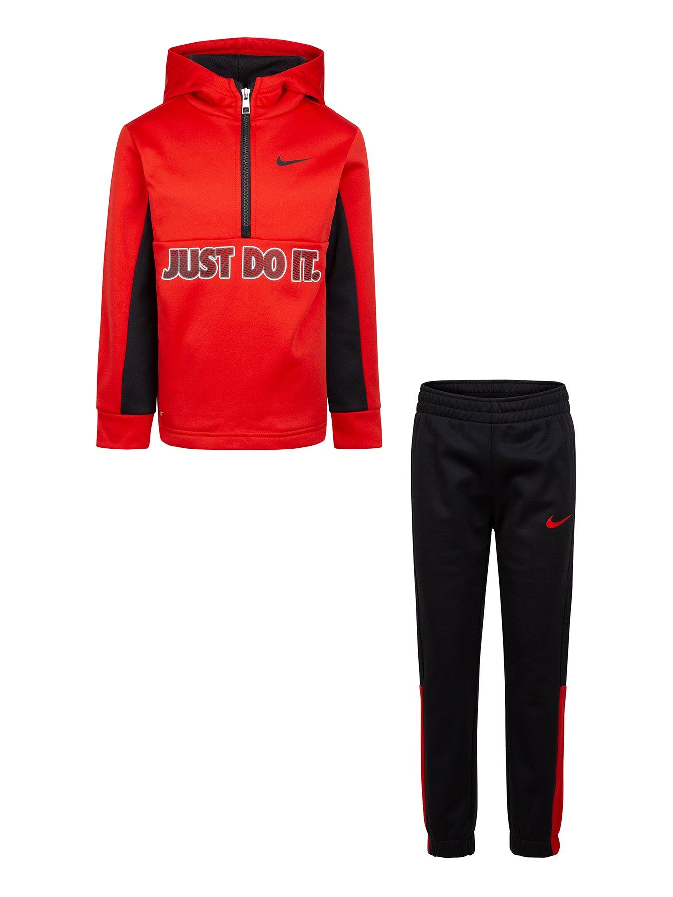 nike half zip set