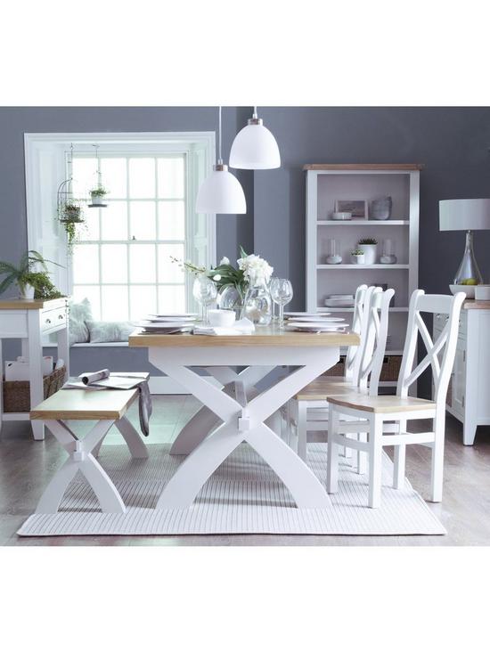 stillFront image of k-interiors-harrow-part-assembled-solid-woodnbspconsole-table-whiteoak