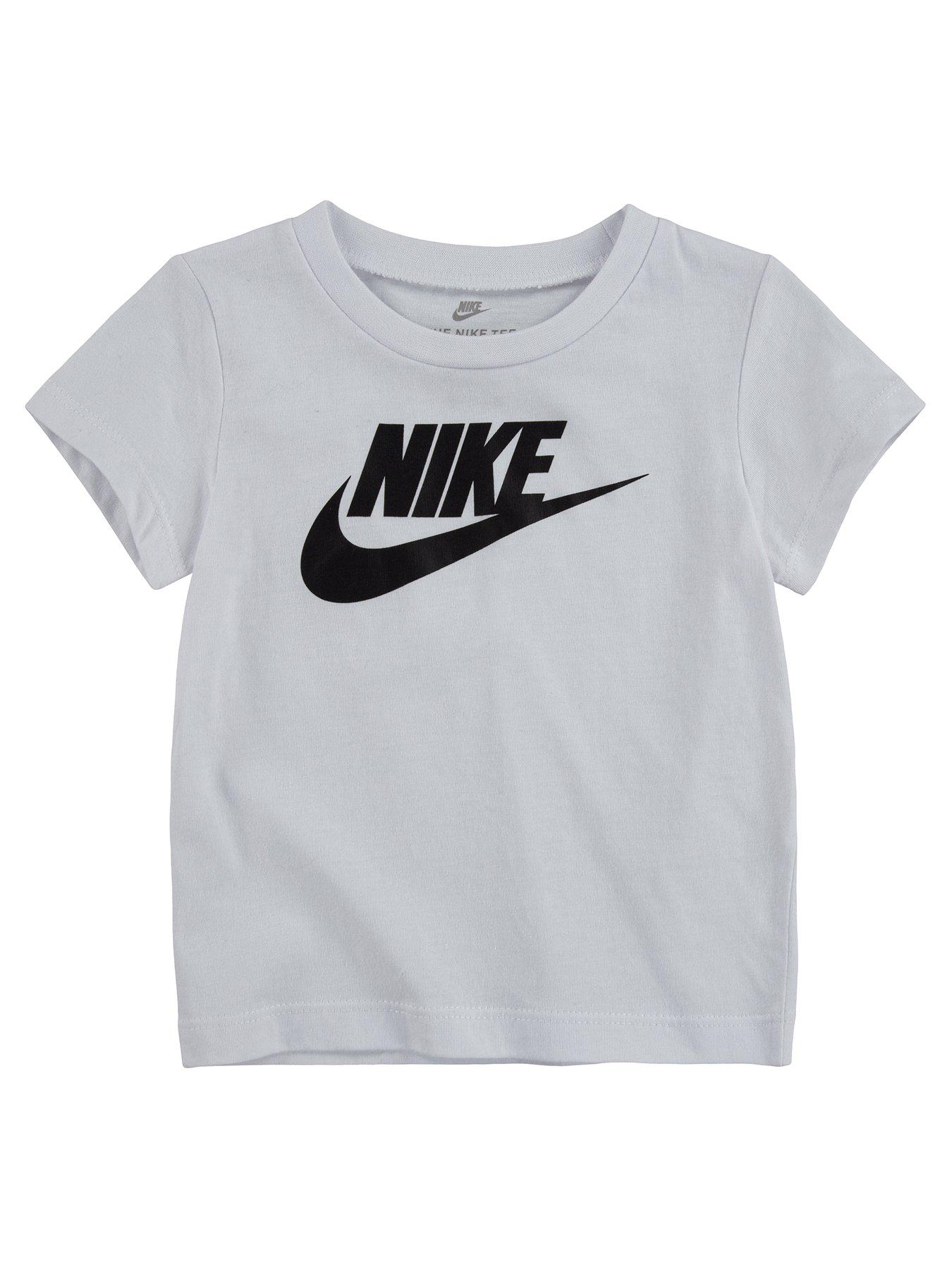 Nike Kids Boys Futura T-Shirt S/S - White, White, Size 2-3 Years