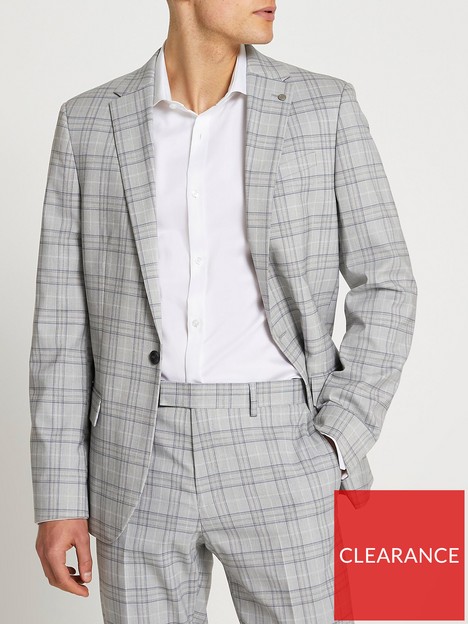 river-island-check-skinny-fit-suit-jacket-grey