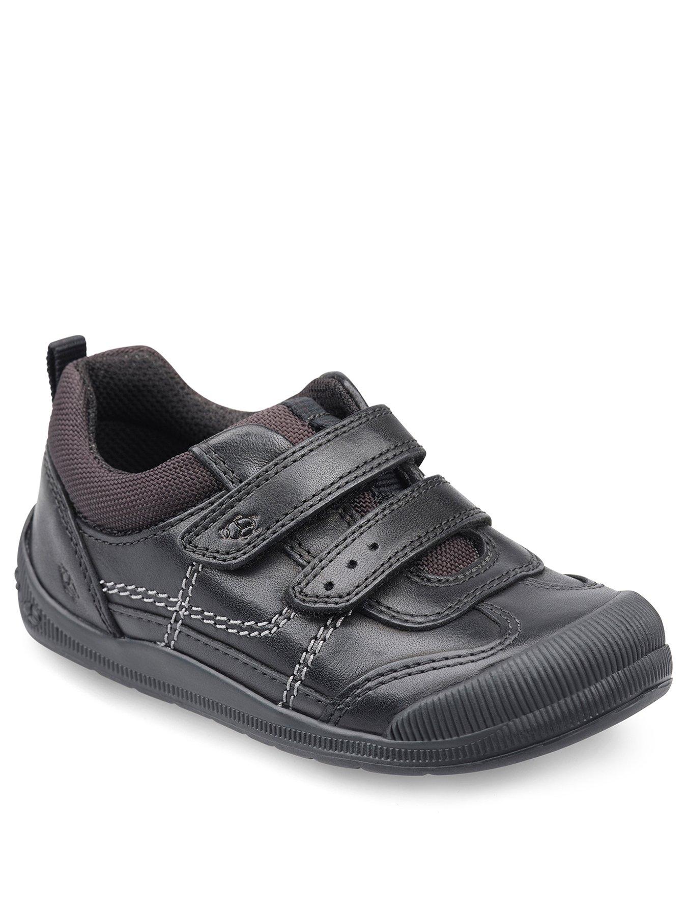 start-rite-boysnbspticklenbspleather-riptape-durablenbspfirst-school-shoes-black