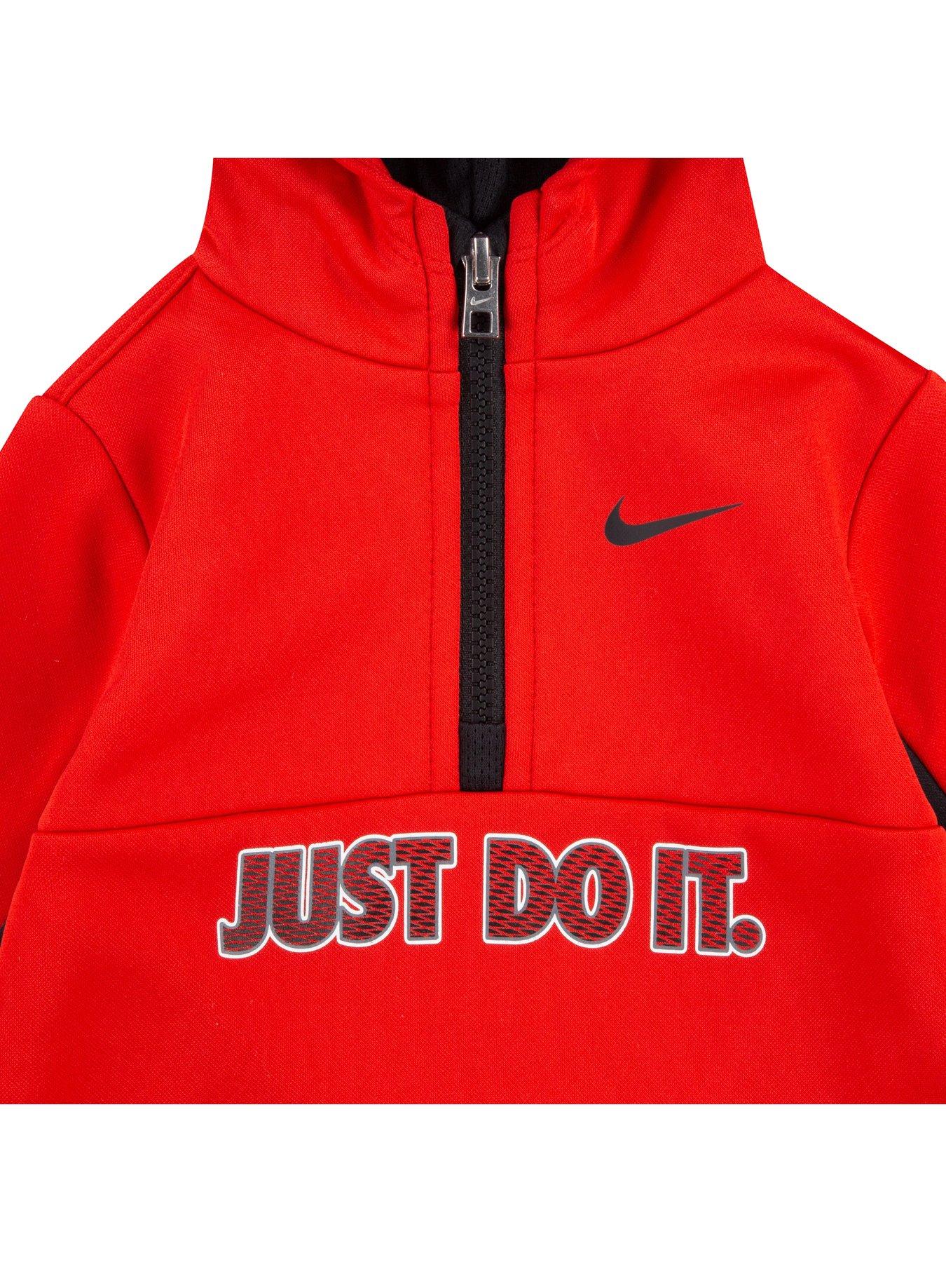 nike half zip set