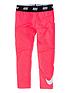  image of nike-younger-girls-sport-essential-printed-legging-pink
