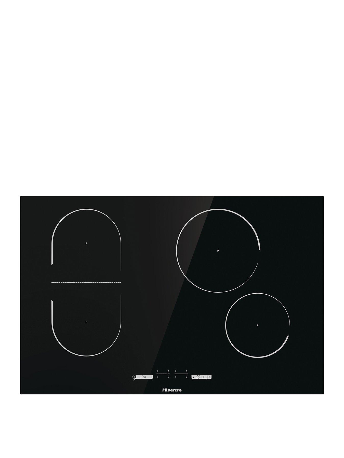 Product photograph of Hisense I8433c 80cm Width Induction Hob - Black from very.co.uk