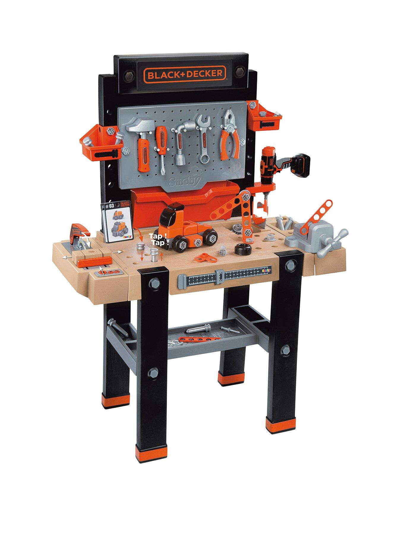 BLACK+DECKER Junior Ready-to-Build Work Bench with 53 Tool and Accessories  - Suggested Age: 3 Years and Up