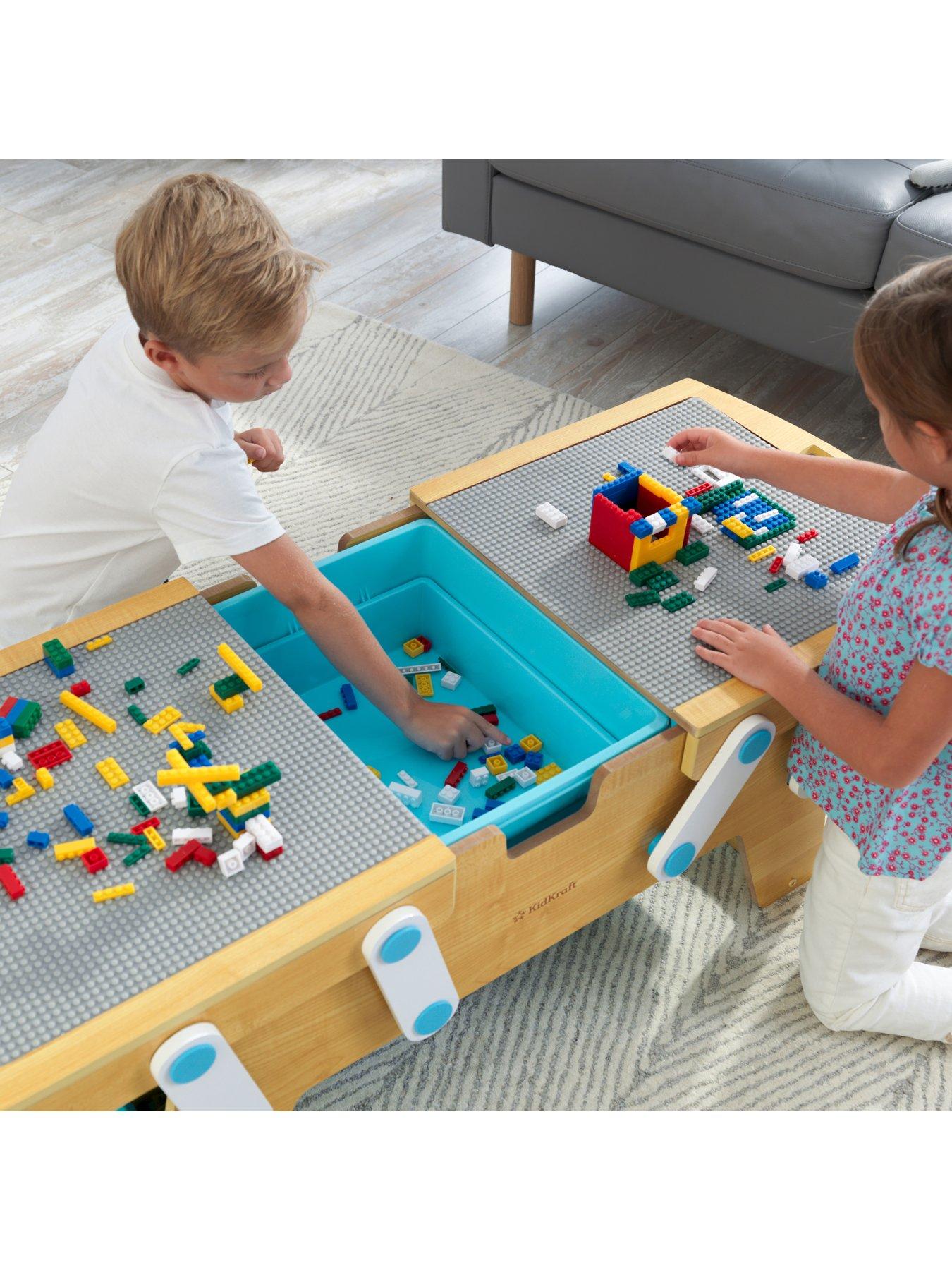 Kidkraft building bricks best sale play and store table