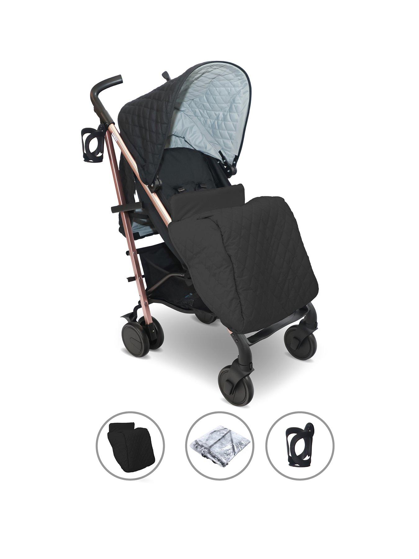My Babiie MB51 Plus Stroller - Quilted Black