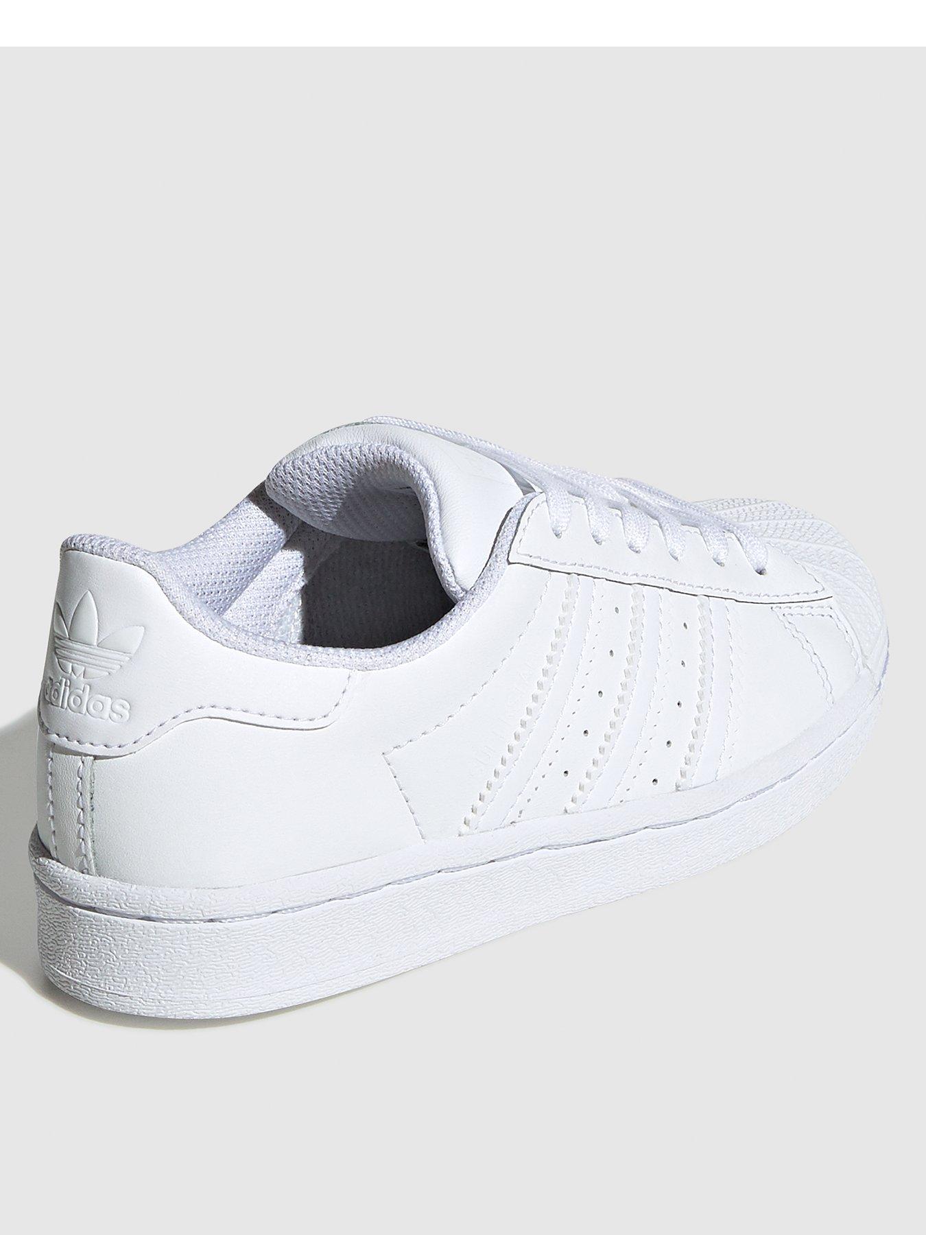 Adidas superstar discount all white uk