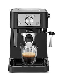 Product photograph of Delonghi Stilosa Barista Espresso Machine Amp Cappuccino Maker Ec260 Bk from very.co.uk