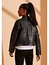  image of superdry-down-town-leather-jacket-black
