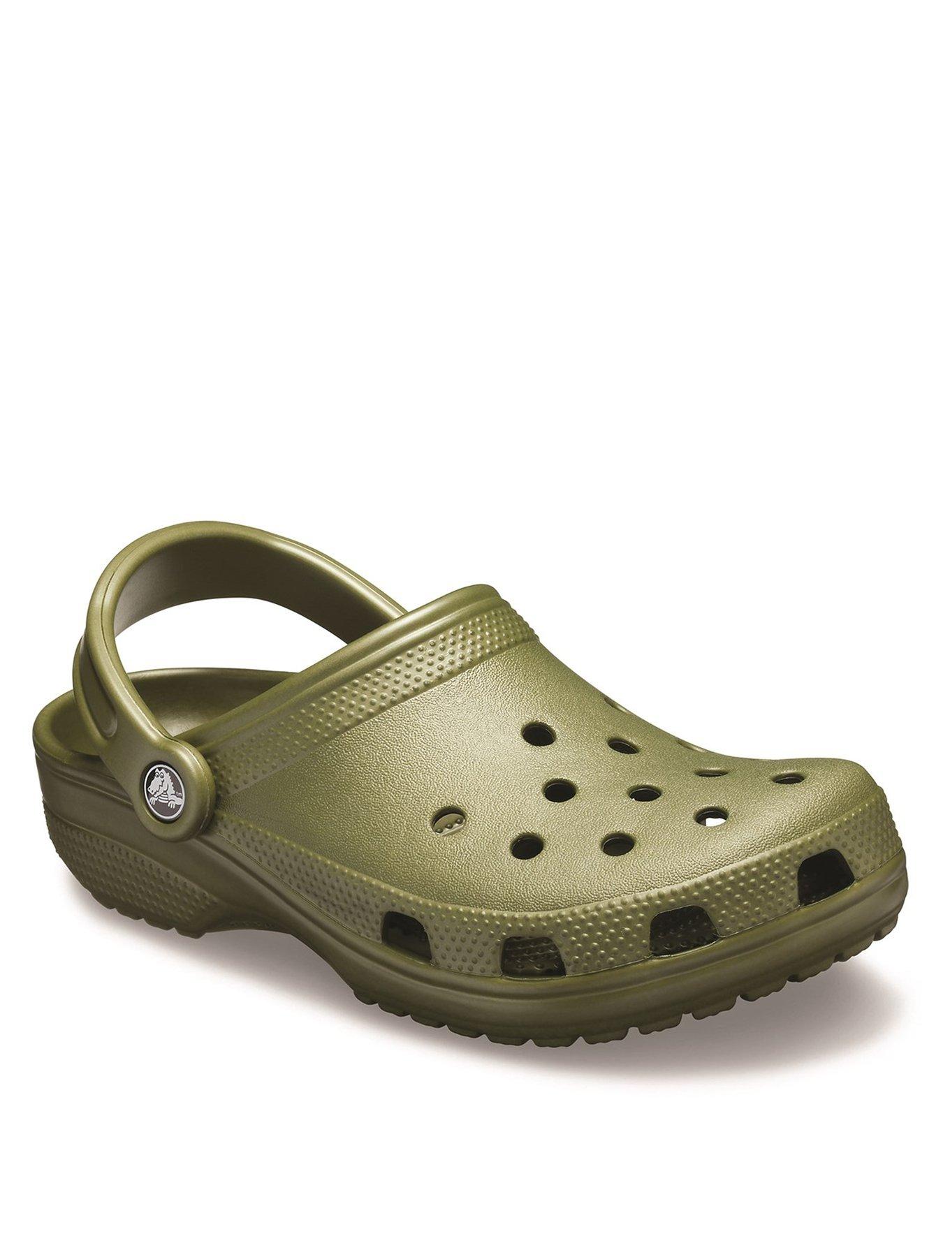 Khaki 2024 crocs mens