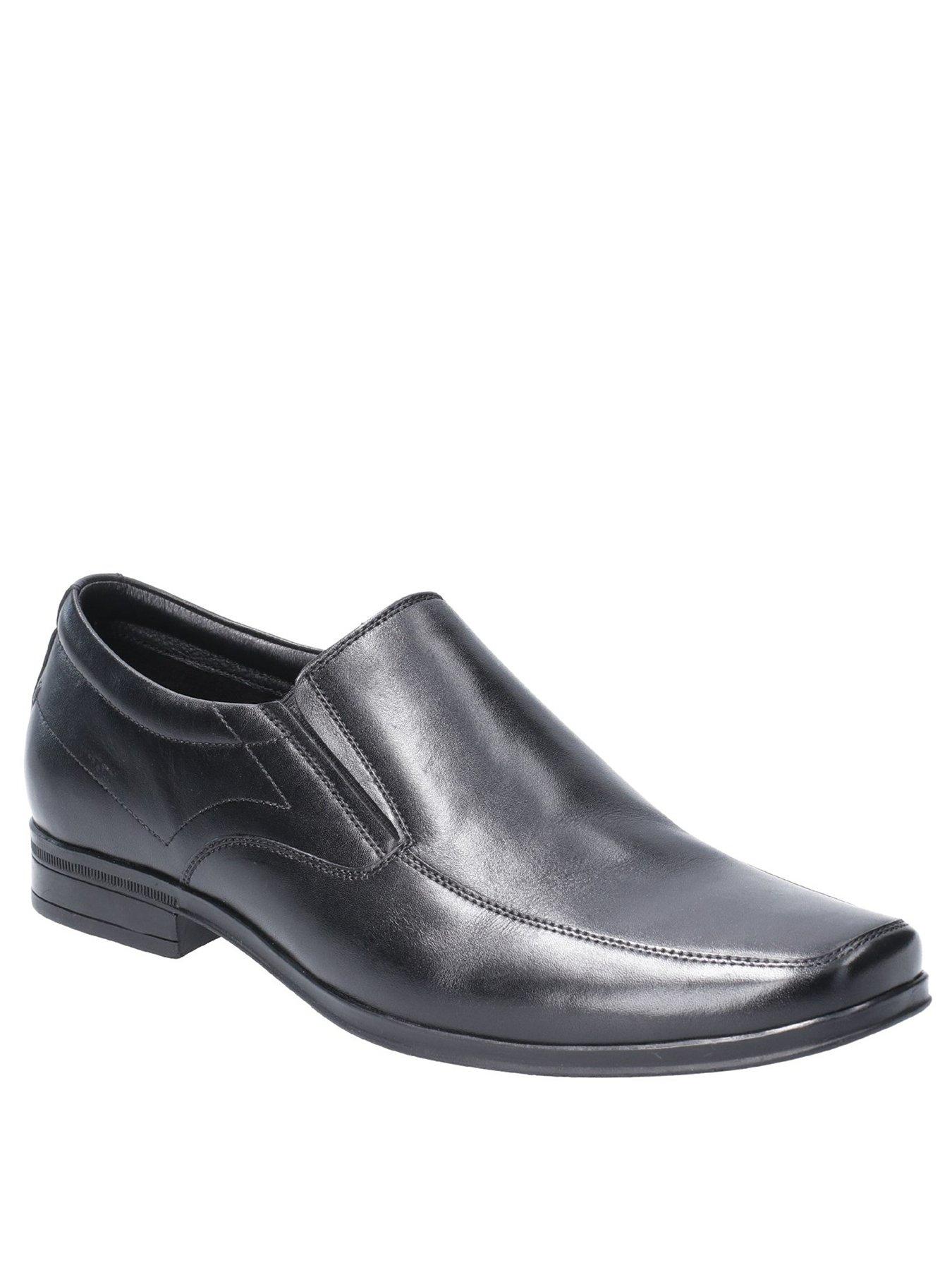Hush Puppies Billy Slip On Leather Shoes - Black | very.co.uk