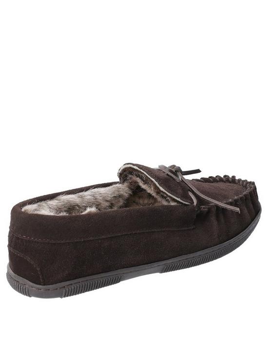 stillFront image of hush-puppies-mensnbspace-borg-lined-slippers-brown