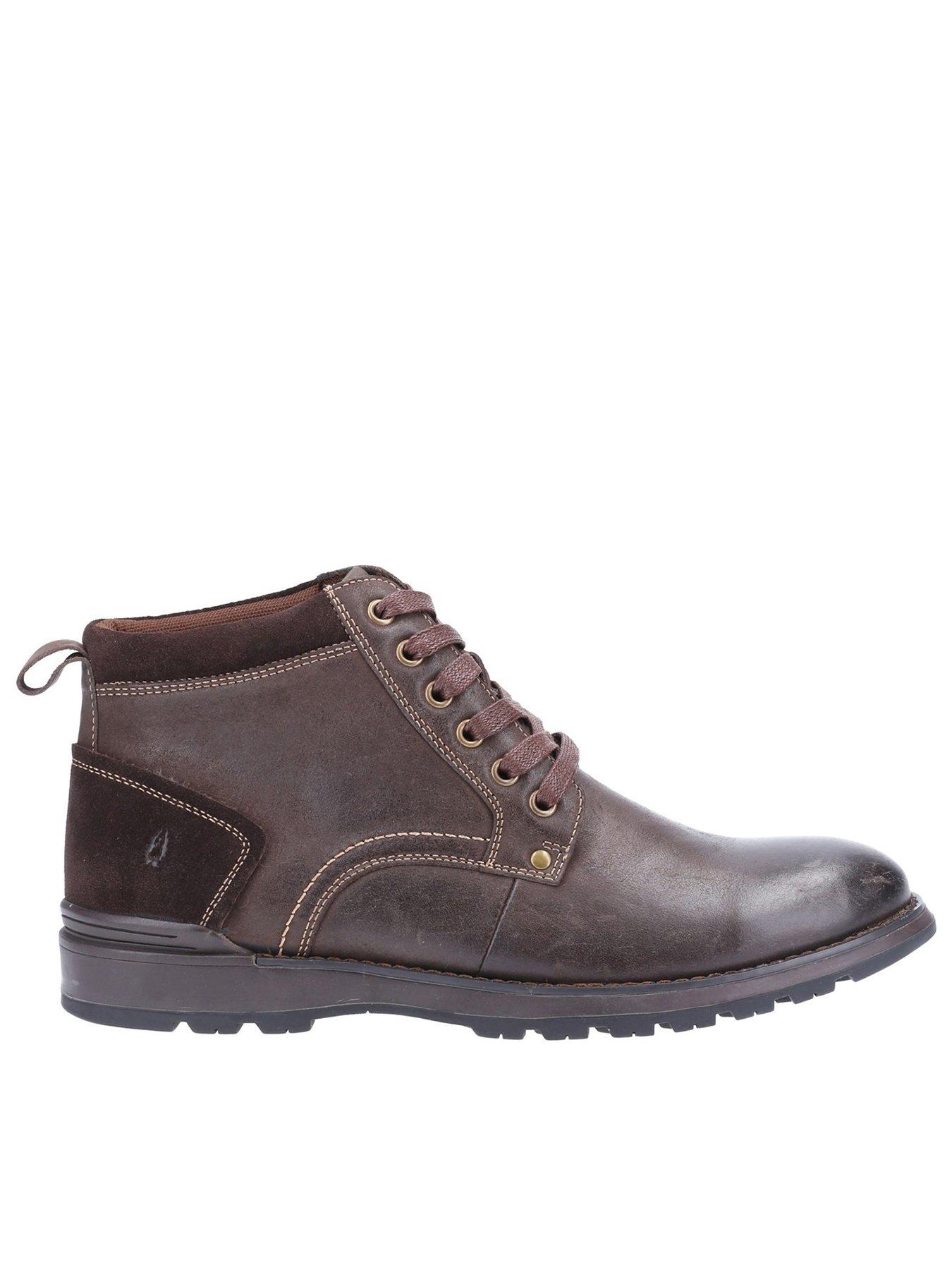 Hush Puppies Dean Leather Lace Up Boots - Brown | very.co.uk